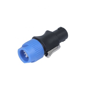 Enchufe de altavoz de audio de 4 polos Twist Lock Speakon Conector macho Contacto de cobre Carcasa ABS - Product Image 1