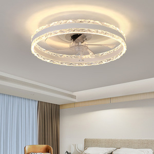 Ventilateur de plafond réversible à LED Télécommande <span class=keywords><strong>Q</strong></span>-Uiet 6 vitesses Ventilateur de chambre à coucher à intensité variable Plafonnier Ventilateur de chambre à coucher moderne - Product Image 4