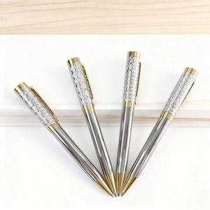 Luxury Metal Ballpoint <b>Pen</b> Custom Logo Engraving 1.0mm Tip Blue/Black Ink-Elegant Signature <b>Pen</b> for Corporate Gifting Events - Product Image 1