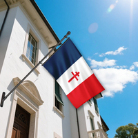Drapeau français 1940-1944, 90x150cm, bannière commémorative historique, œillets en laiton, 100% polyester, double couture, couleurs vives