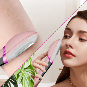 Dermaplaning sonique portable pour femmes, rasoir dermaplaning rechargeable avec technologie LED Light Edge, tondeuse à sourcils - Product Image 3