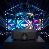 Projecteur laser extérieur FLYIN 4K Ultra HD 9000 ANSI Lumens WUXGA DLP avec mise au point motorisée, compatible 3D, haut-parleurs intégrés, pour usage professionnel, garantie 3 ans