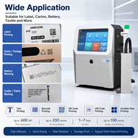 Impresora de Inyección de Tinta UV OMA A500 Ricoh G5 54mm 330m/min, Máquina de Codificación de Datos Variables de Alta Velocidad, Codificador de Inyección de Tinta Industrial en Línea