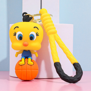 Thỏ Túi Anime sáng tạo móc khóa tinh tế và dễ thương <span class=keywords><strong>Daffy</strong></span> vịt chìa khóa mặt dây chuyền túi búp bê treo móc khóa trang trí - Product Image 4