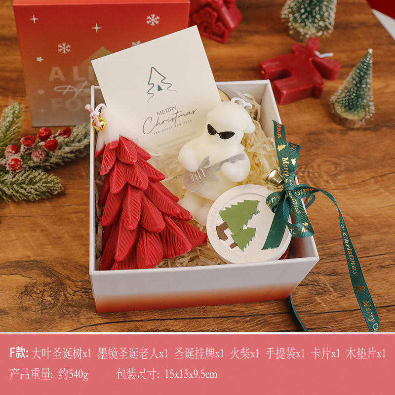 Caja de regalo F Rocking Snowman con bolsa de regalo