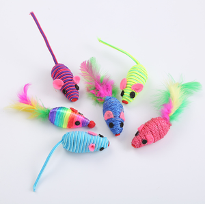 Set di giocattoli Teaser per gatti eco-friendly della fabbrica della cina OEM colorato disponibile 4 pezzi <span class=keywords><strong>con</strong></span> movimento interattivo per animali domestici <span class=keywords><strong>con</strong></span> <span class=keywords><strong>Mouse</strong></span> a corda elastica - Product Image 3