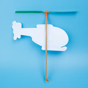 Niños al aire libre DIY ensamblado estudiante banda de goma alimentado espuma helicóptero avión niños costura juguete - Product Image 3