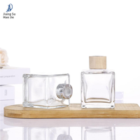 Diffuseur d'aromathérapie haut de gamme carré en verre sans flamme, 50 ml, 100 ml, 150 ml, 200 ml