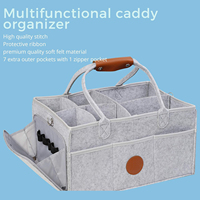 Organisateur de couches pour bébé KUYUE, organisateur de table à langer et bac de rangement essentiel pour la chambre d'enfant