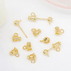 डिय प्लग ज्वेलरी कनेक्टर गहने बनाने के सामान बुलेट के आकार की इयररिंग बैक स्टॉपर कान लॉक - Product Image 4