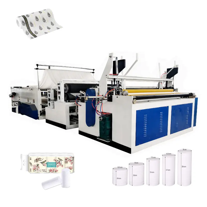 Automatische Kleine Business Toiletpapier Roll Making Machine Voor Toiletpapier Terugspoelen Machine