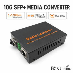 Convertisseur de média 10G SFP+ 10G Base-T vers 10G Base-R, convertisseur de <span class=keywords><strong>pont</strong></span> RJ45 UTP vers SFP+ Fibre <span class=keywords><strong>Optique</strong></span> Ethernet 10G 1G - Product Image 1