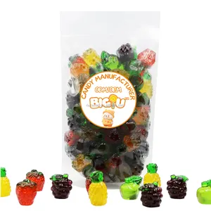 Factory Wholesale Custom Halal Chinese Bag Sweet Sour Flavor many shape Gummy Sweets And Candies