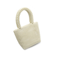 Ladies Pearly Wedding Bridal Party Messenger Bag Luxury Evening Clutch Beaded Pearl Dinner Bags宴会トート