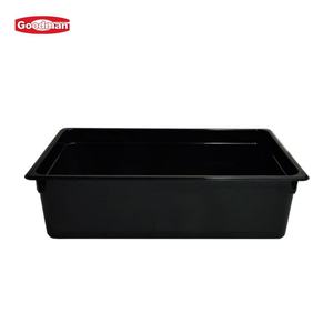 Poêle à aliments en plastique polycarbonate transparent de 6 pouces de profondeur 1/1 pleine grandeur pour fournitures d'hôtel et de restaurant - Product Image 5