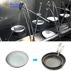 automatic pot and pan aluminum cookware non stick powder coating line