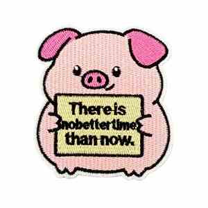 Nouvelle écusson brodée thermocollante avec animaux de dessin animé et mots inspirants en anglais pour vêtements et réparation de bagages - Product Image 5