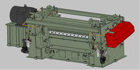 Motorreductor de cizalla de tipo manivela 380V/400V 132kW para producción de chapa metálica de alta productividad