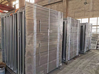 Panneaux de clôture pour bétail en acier galvanisé à chaud, robustes, avec tubes ovales à 5 barres, pour fermes laitières, enclos d'alimentation et ranchs
