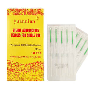 Aiguille d'acupuncture Aiguilletage sec stérile jetable 100 pcs PVC + emballage en papier de dialyse - Product Image 3