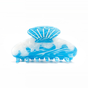 Pinzas para el Cabello de Acetato con Forma de Concha Marina, Estilo Oceánico, Personalizadas y Sencillas, Accesorios para el Cabello de Mujer al por Mayor. - Product Image 1