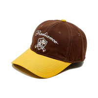 Casquette de baseball américaine Oxford à blocs de couleur, logo brodé personnalisé, bec de canard réglable, 100% coton, 5 panneaux, sportive, OEM