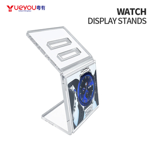 Nouveau support de montre transparent en acrylique personnalisé, petit, portable, <span class=keywords><strong>impression</strong></span> UV, support d'affichage en forme de C pour magasin exclusif - Product Image 4