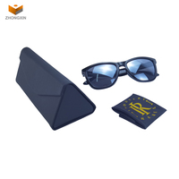 Vente en gros de nouveaux emballages portables pliants avec logo personnalisé pour lunettes en papier pour lunettes de soleil