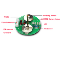Kit électronique de bricolage, Kit de soudage à LED, lanterne rotative en ligne, composants de bricolage, projet de soudure électronique