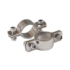 Colliers de serrage doubles de haute qualité <span class=keywords><strong>Collier</strong></span> de serrage à <span class=keywords><strong>double</strong></span> boulon robuste <span class=keywords><strong>Collier</strong></span> de serrage épaissi en acier inoxydable 304 - Product Image 4