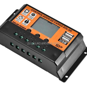 MPPT năng lượng mặt trời CHARGE <span class=keywords><strong>CONTROLLER</strong></span> 12V 24V 10A 20A 30A 40A 50A năng lượng mặt trời điều khiển panel năng lượng mặt trời điều chỉnh Pin Kép USB 5V LCD hiển thị - Product Image 2