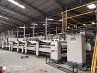 Ligne de production de machine d'emballage de carton à face unique en carton ondulé 3 plis double paroi duplex