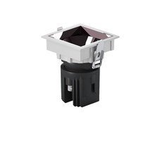 Spots encastrés carrés étanches IP65 Ra>95, downlight anti-éblouissement profond, spot LED double tête pour cuisine et salle de bain