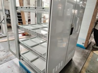 Boîtier de distribution 42U de haute qualité en acier au carbone, armoire réseau avec porte en verre verrouillable, porte arrière ouvrante, IP56