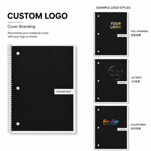 <span class=keywords><strong>Quaderno</strong></span> a Spirale Rigato Standard Universitario 8x10.5 Pollici con Tre Fori, Logo Personalizzato, Diario di Scrittura, Regalo per Studenti Universitari e Scolastici - Product Image 4