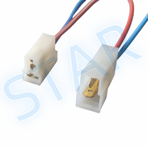 2-poliger 6,3mm Stecker Buchse Elektrischer Verbinder Kabelbaum für Motorräder - Product Image 2