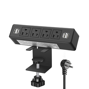 Enchufe de Escritorio con 4 Tomas de Corriente, Protector de Sobretensión de Montaje en Escritorio, Carga Rápida para Hogar y Oficina, Tira de Alimentación con Abrazadera para Escritorio - Product Image 5