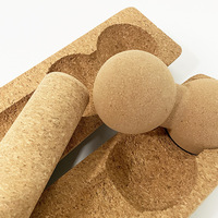 Set de Bloques de Yoga con Pelota de Cacahuete, Diseño Desmontable, No Deja Partículas Finas, Función de Masaje en Columna, Modelo YJZ-05
