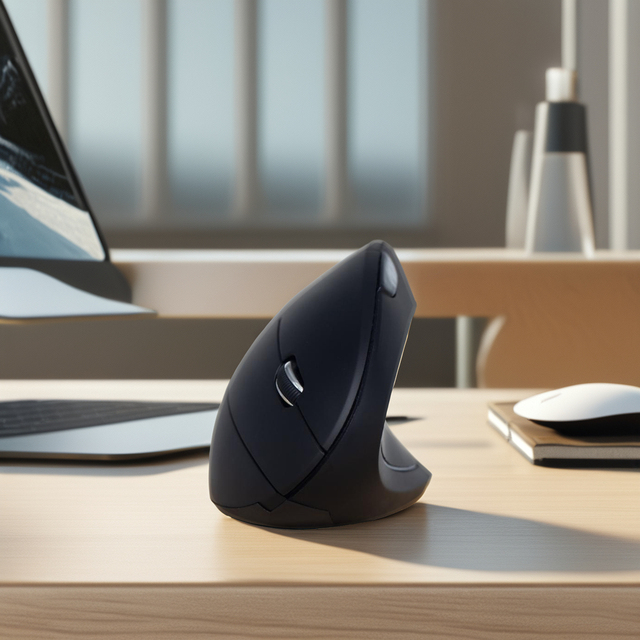 2.4G Large Handheld Vertical Optical Wireless Mouse with USB Interface Side-Held Charging Gaming Mouse in Stock