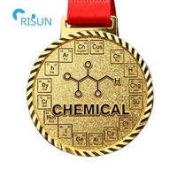 Médailles académiques chimiques de récompense de chimie physique de science classique d'école personnalisée