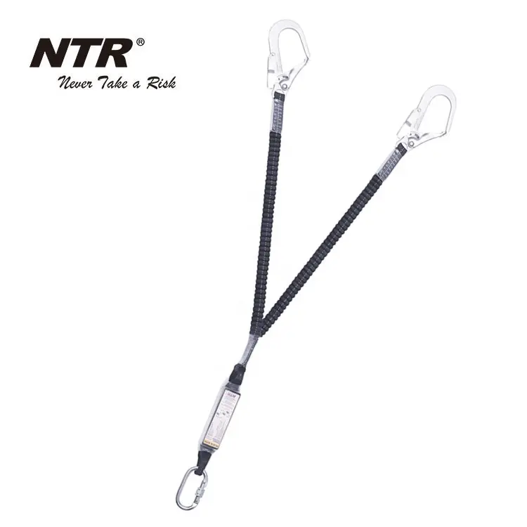 Nylon elastic webbing lanyard belt safety single elastic belt lanyard