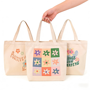 Sac fourre-tout en toile de coton de haute qualité, réutilisable, avec motif de lettres, recyclable, logo personnalisé, couleur personnalisée, bandoulière, vente en gros, cadeaux - Product Image 1