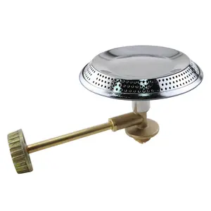 CNJG Euro Quality Stainless Steel Propane Small Mini Single Gas Burner Heads Portable Propane Camp Stove Burner Valve