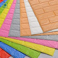Sticker mural auto-adhésif moderne pour la décoration de la maison, mousse, vinyle bon marché, plafond imperméable, papier peint pour la maison, le bureau, papier peint 3D