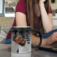 Tasse à changement de couleur 11oz, sublimation céramique, impression magique, changement de température, vente en gros Topjlh