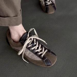 Sheepskin Version ~ 2025 Autumn New Lace-up Casual <b>Trainers</b> Retro Flat Skate Shoes Athletic Runner Shoes - Product Image 3