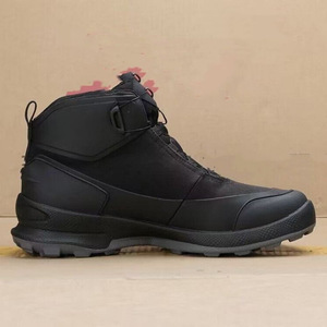 Botas de Senderismo Impermeables para Hombre, Negras, Tacón Bajo, Punta Cerrada, Antideslizantes, Transpirables, para Trabajo al Aire Libre, con Cordones Automáticos y Hebilla Giratoria - Product Image 2