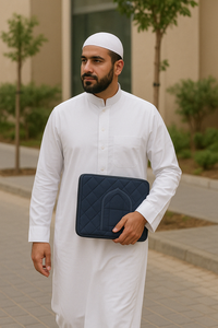 Tapis de prière à poche zippée pour voyage musulman <span class=keywords><strong>Sajada</strong></span> léger pliable pour un usage extérieur et quotidien - Product Image 3