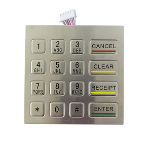 IP65 Industrielle Metalltastatur mit Touchpad und Ziffernblock für Tankstellen-Pumpensteuerung OEM ODM SDK - Product Image 3