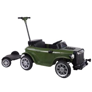 Children Electric Four Wheel Remote Control Car Parent Child Toy Vehicle With Seat Double Battery Classic Design Red White Green - Product Image 5